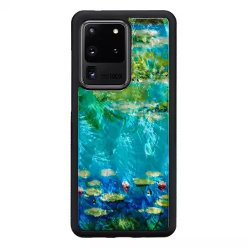 Etui ochronne iKins do Samsung Galaxy S20 Ultra — nadruk czarne lilie wodne