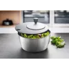Salad spinner GEFU Rotare Stainless steel, crank handle, 3 L, stainless steel housing, round
