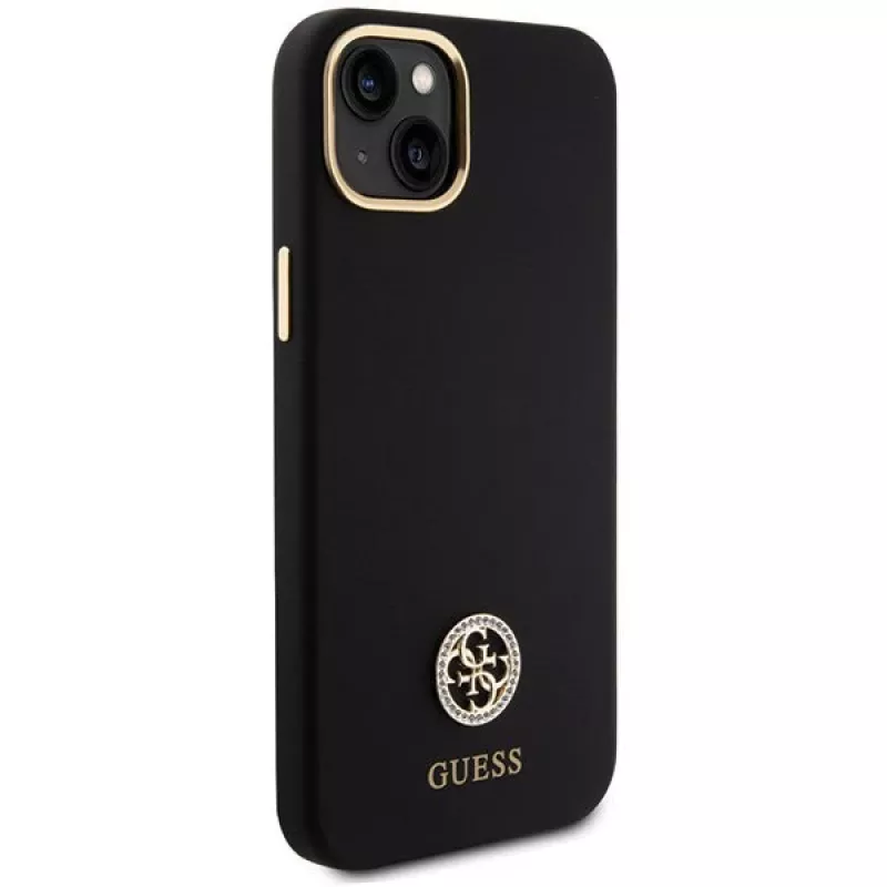 GUESS | GUHCP15M4DGPK | Etui ochronne | Apple | iPhone 15 Plus/14 Plus | TPU, silikon, mikrofibra | Czarny