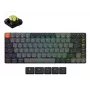 Klawiatura mechaniczna Keychron K3X-B4 — niskoprofilowa 75%, przewodowa i Bluetooth 5.2, USB-C, podświetlenie RGB, szara, bateria do 124 h