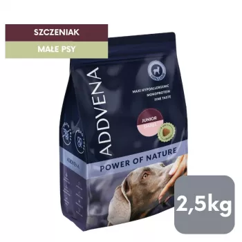 ADDVENA Power of Nature Junior Small Lamb - sucha karma dla psa - 2,5 kg