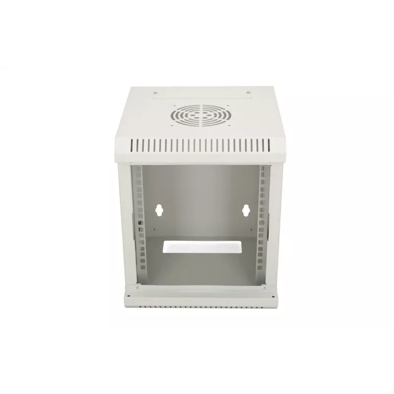 Szafa wisząca Extralink Rackmount 6U 10 cali Szara Zamek na klucz Zarządzanie kablami