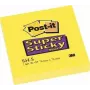 Post-It 654-S Samoprzylepne karteczki kwadratowe żółte 90 arkuszy (654-S6 (1 OPAKOWANIE = 12 bloczków))