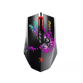 Mysz gamingowa A4Tech BLOODY A60 — optyczna, symetryczna, 6200 DPI, USB typu A, 8 przycisków, czarna