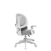 Fotel obrotowy mark adler Junior 4.5 szary — ergonomiczny fotel biurkowy, regulowana wysokość 40–50 cm, oparcie z siatki, podstawa na kółkach, podłokietniki, podparcie lędźwiowe