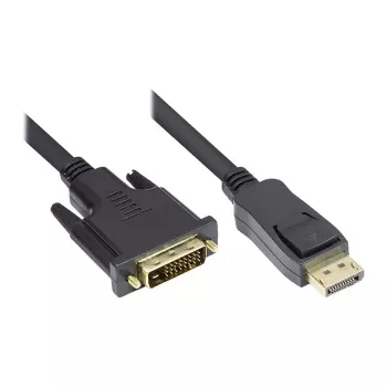Good Connections Kabel połączeniowy DisplayPort na DVI-D 24+1 - 24K pozłacane styki - OFC - czarny - 1m