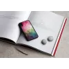 Etui na smartfona iKins do iPhone'a XR — wzór wodnych kwiatów, czarne