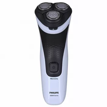 Golarka elektryczna rotacyjna Philips 3000X Series X3003/00 — 3-głowicowa, mokra i sucha, akumulator NiMH, 40 min pracy