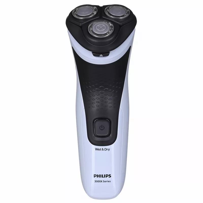Golarka elektryczna rotacyjna Philips 3000X Series X3003/00 — 3-głowicowa, mokra i sucha, akumulator NiMH, 40 min pracy