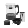 Resto Kitchenware 90512 teapot Pojedynczy czajniczek 950 ml Czarny, Przezroczysty