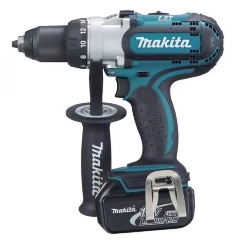 Makita DDF451RTJ wiertarka Keyless 2,1 kg Czarny, Niebieski