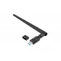 Karta WLAN wewnętrzna LANBERG NC-1200-WIE — Dwuzakresowy adapter USB WLAN, RTL8812BU, do 1200 Mbit/s, zewnętrzne anteny 2x2 (5 dBi), czarny