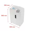 Papier niszczarka HSM X15, cięcie na cząsteczki P-4, 23 cm szerokość robocza, pojemność 16 arkuszy, pojemnik 26 l, srebrny