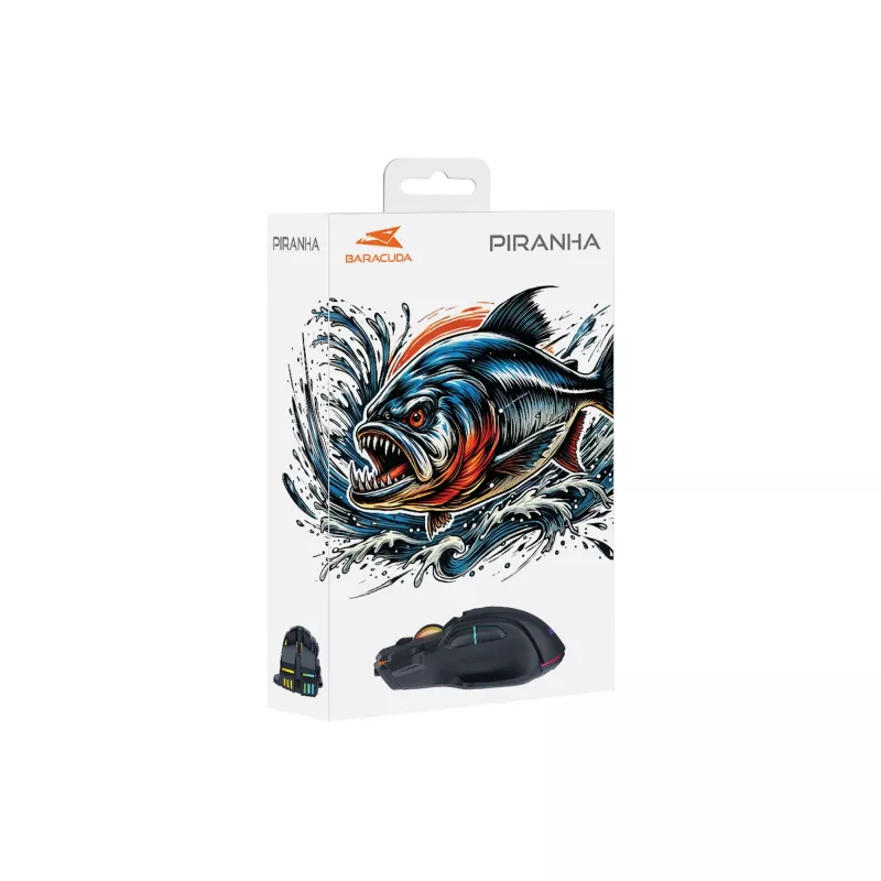 Mysz Baracuda BGM-071 Piranha Czarna USB
