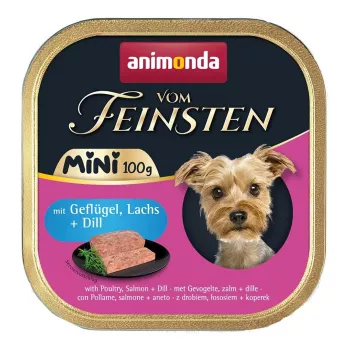 Mokra karma dla psa animonda Vom Feinsten Dill Poultry & Salmon 100 g tacka, bezzbożowa, dorosłe psy małych ras
