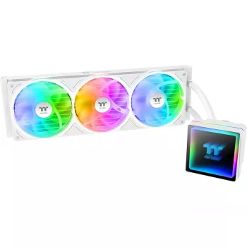 Wielofunkcyjne chłodzenie cieczą procesora THERMALTAKE TH360 V3 ARGB Sync Snow Edition (3x120mm, ARGB, AIO)