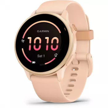 Garmin vívoactive 6 3,05 cm (1,2) AMOLED 42 mm Cyfrowy 390 x 390 pikseli Ekran dotykowy Różowy Wi-Fi GPS (satelitarny)