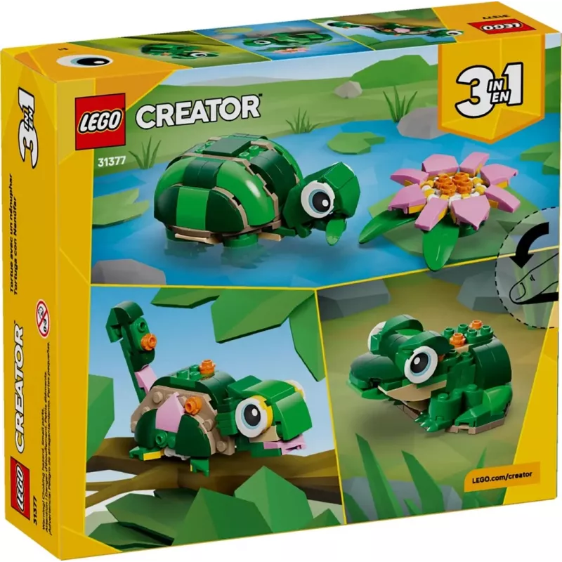LEGO CREATOR 3 W 1 31377 Żółw z Lilią Wodną