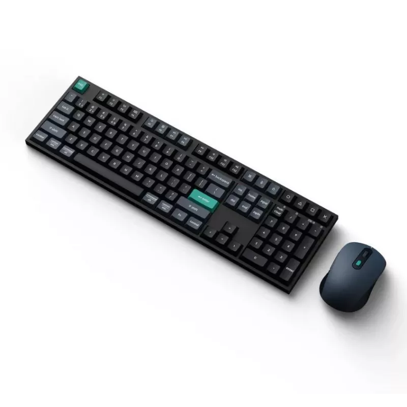 Klawiatura Keychron B36 + BM25 pełnowymiarowa 100% QWERTY angielska, USB + RF bezprzewodowa + Bluetooth, przełączniki nożycowe, czarna, mysz w zestawie