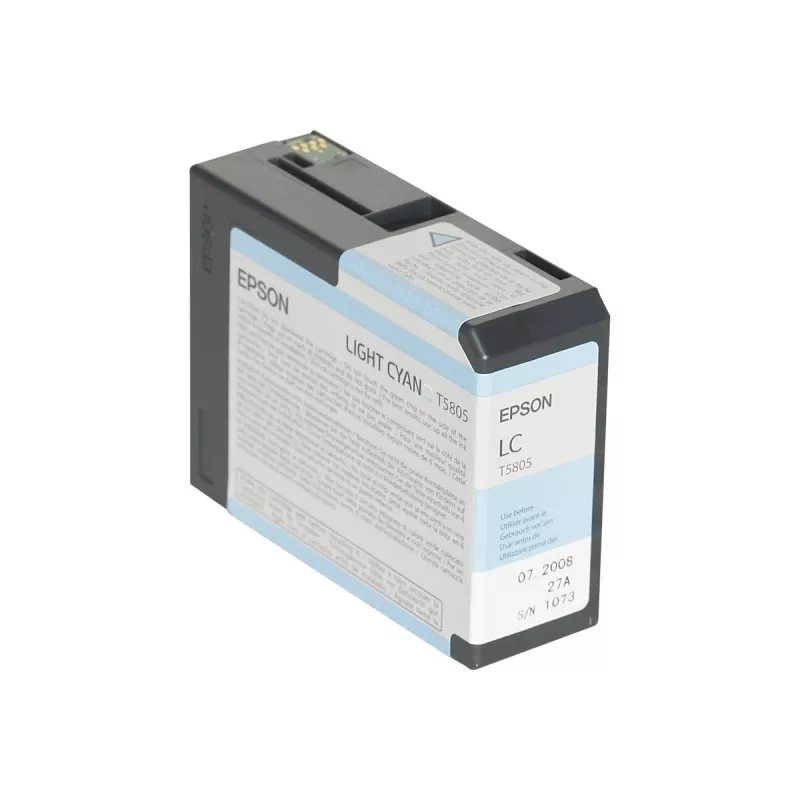 Epson Singlepack Light cyjan T580500, Jasny cyjan, Atrament pigmentowy, 80 ml, 1 szt., Pojedynczy pakiet