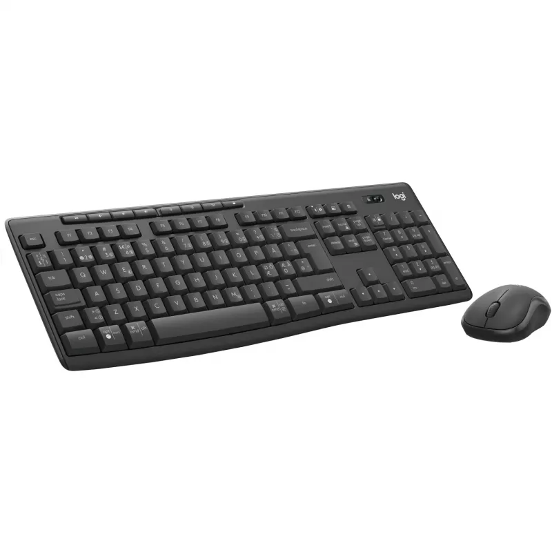 Logitech MK370 Combo for Business Klawiatura Mysz w zestawie Biurowa RF Wireless + Bluetooth QWERTY Nordycki Grafitowy