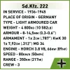 Cobi Blocks Sd.Kfz 222 model kit COBI-2657 — 502 klocków