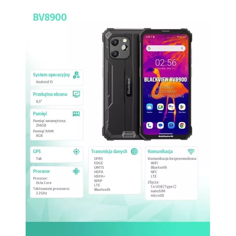Blackview BV8900 8/256 Czarny