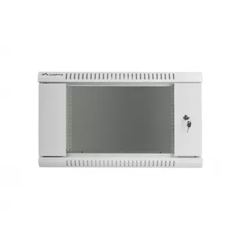 Szafa instalacyjna ścienna Lanberg 19'' 6U 600x600mm szara (drzwi szklane)