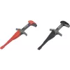 VOLTCRAFT zestaw bezpiecznych chwytaków z gniazdem 4 mm CAT III 1000 V, CAT IV 600 V czarny/czerwony MSK-115 (VC-8308585)
