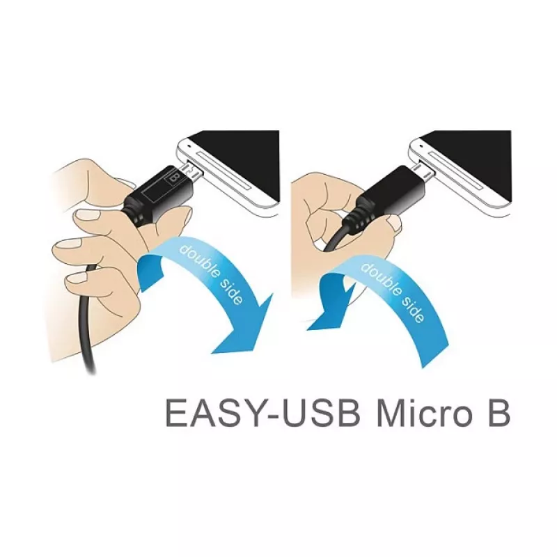 Kabel USB DeLOCK 83857 USB 2.0 3 m USB A Micro-USB B Czarny
