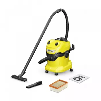 Odkurzacz beczkowy Karcher WD 4 V-20/5/22 — 20 L, 1000 W, na sucho i mokro, wąż 2,2 m