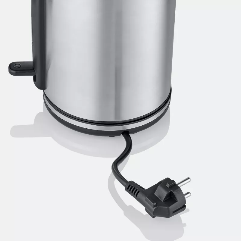 Czajnik elektryczny SEVERIN WK 3449 — 1,7 L, 2400 W, stal nierdzewna/plastik, czarno-srebrny