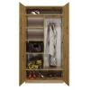 Szafa Top E Shop SD-90 ART KPL — rama dębowa, 7 półek, 2 drzwi