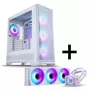 PHANTEKS Eclipse G400A Obudowa PC + Glacier M25 Gen2 AiO-Chłodzenie cieczą - Biała