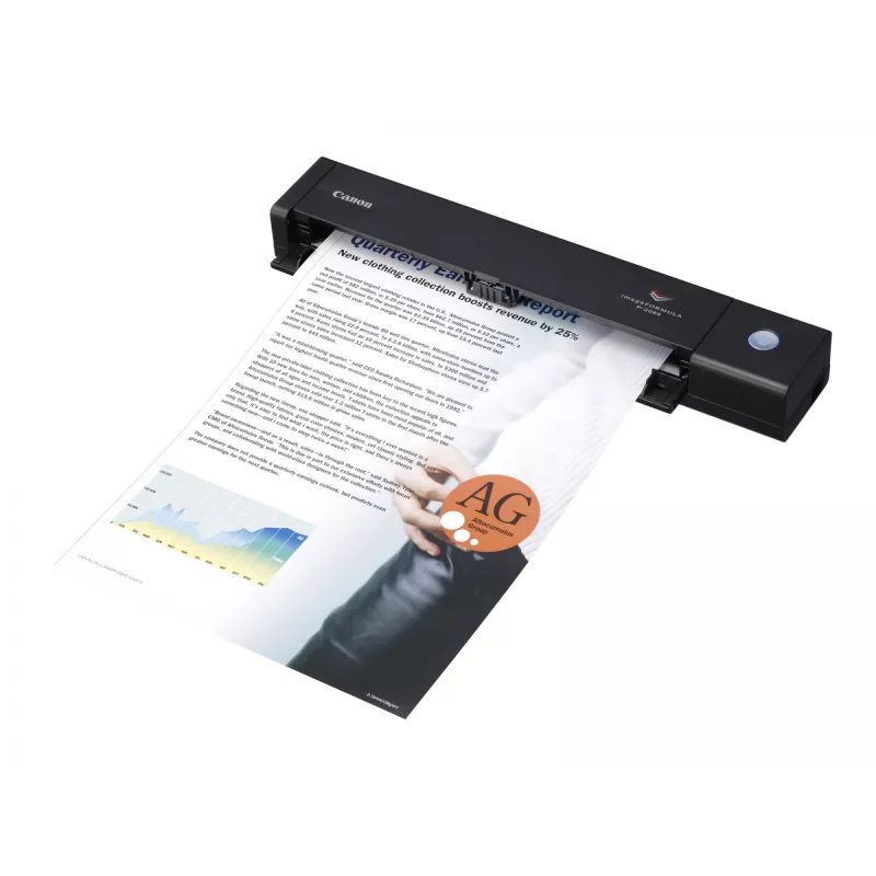 Canon imageFORMULA P-208II Przenośny skaner dokumentów z dupleksem, 216 x 356 mm, 600 x 600 DPI, 24 bity, 8 str./min, 6 str./min, 16 obr./min