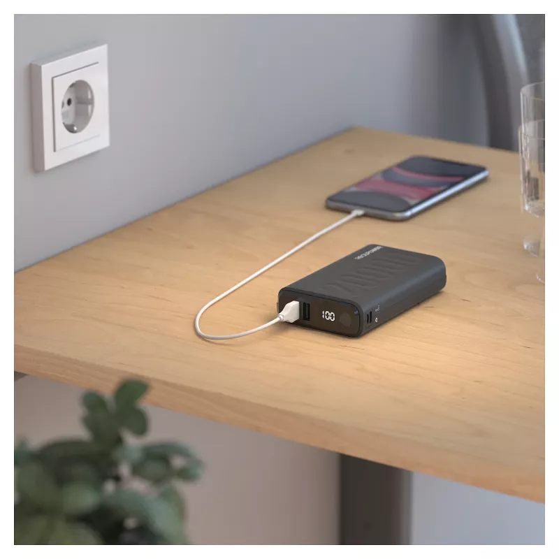Powerbank RealPower PB-20000 PD czarny (323369)