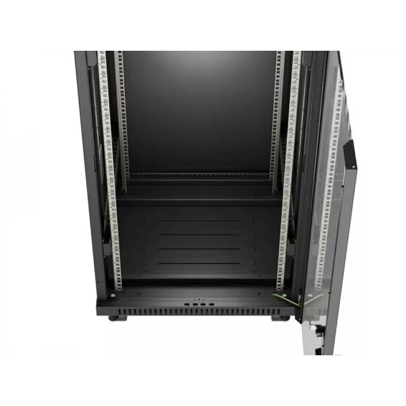 Stojąca szafa rack LANBERG FF01-6624-12BL 24U 19 cali 600×600 mm, IP20, 1200 kg, czarna