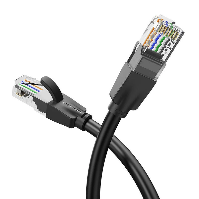 Kabel krosowy CAT.6 UTP/10M Czarny Ibebl Vention