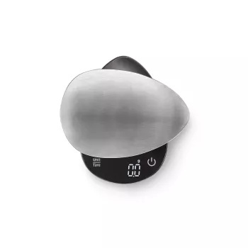 Waga kuchenna Caso FinoCompact 03201 — pojemność 0,5 kg, podziałka 1 g, wyświetlacz LED, stal nierdzewna/czarna