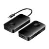 bezprzewodowy nadajnik/odbiornik USB-C do HDMI Vention ADOBB — 4K@30Hz, 1×HDMI, kabel USB-C 1 m, czarny