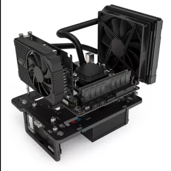 Streacom benchtable BC1 Mini V2 czarny — kompaktowa obudowa otwarta z chłodzeniem pasywnym