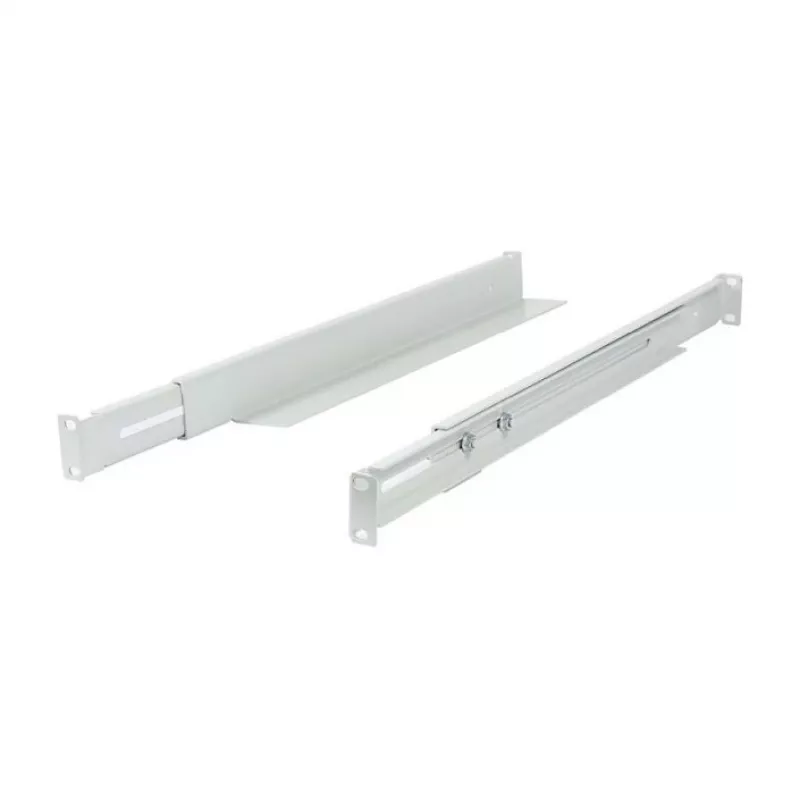 Montażowy wspornik L-szynowy ALLNET regulowana długość 502–849 mm jasnoszary, para