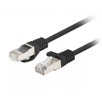 Kabel krosowy Lanberg Cat.6 F/UTP 0,5 m Czarny Fluke Passato Zestaw 10 sztuk (F/UTP, CAT6, 0,50m), Kabel sieciowy