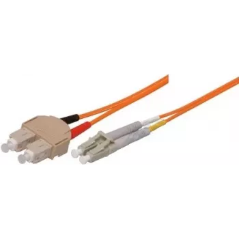 Tecline exertis Connect - Kabel krosowy - SC wielomodowy (M) do LC wielomodowego (M) - 10 m - światłowód - 62,5/125 mikrometra - OM1 - pomarańczowy (86610)
