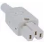 Wtyczka zasilająca C15 Bachmann 916.970 Szara
