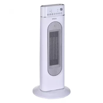 Elektryczny grzejnik ceramiczny NOVEEN PTC3000, 2000 W (min. 1200 W), wyświetlacz LED, timer, pilot, oscylacja, biały