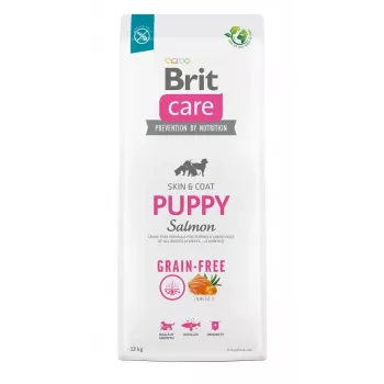 Sucha karma dla psa Brit Care Puppy Potato & Salmon 12 kg — bezzbożowa, 30% białka, dla szczeniąt do 12 miesiąca