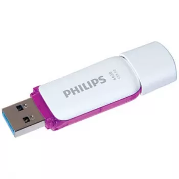 Philips FM64FD75B Pamięć USB 64 GB USB Type-A 3.2 Gen 1 (3.1 Gen 1) Fioletowy, Biały
