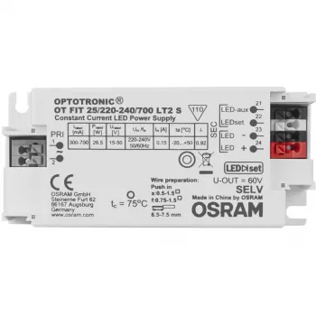 Osram OT FIT 25/220…240/700 LT2 S - 4,5 W - 100000 h - -20 - 50 °C - 198 - 264 V - 50/60 Hz - 13 A