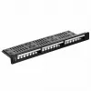 Patch panel 1U LANBERG PPKS-1124-B, 24 porty, 1U, ABS, czarny, 482.6×44.5×154 mm